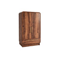Moderne Houten Kast met Gouden Accenten