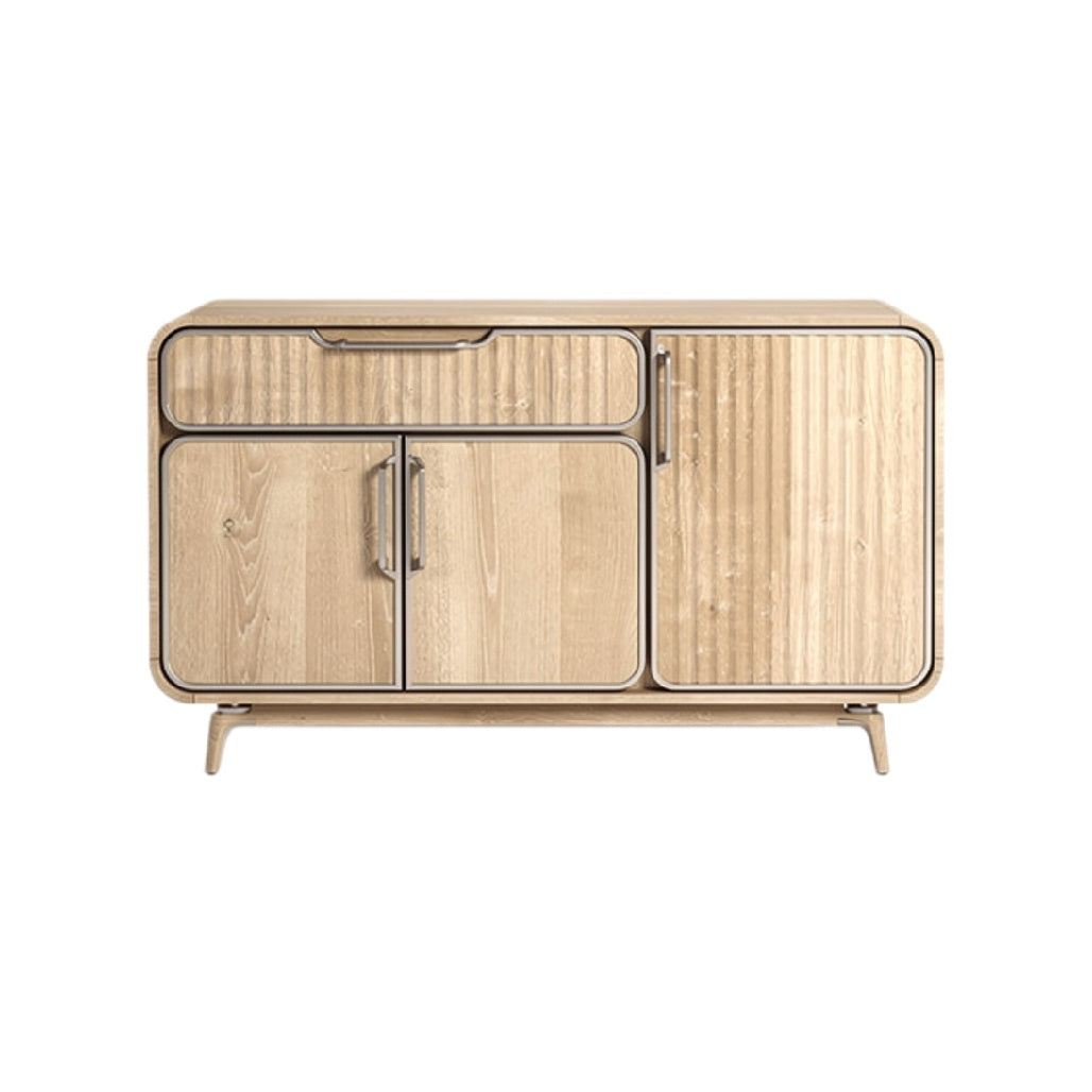 Moderne houten kast met lades en deuren