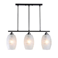 Modern Hanglamp met Drie Gelaagde Witte Glas Lichten